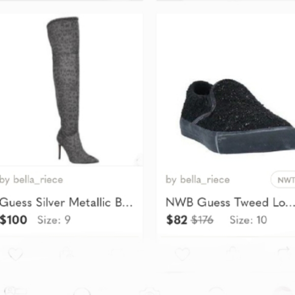 Guess Hondo Glitter Open Toe Heels - Picture 6 of 8